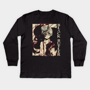 Black butler Sebastian|Ciel Kids Long Sleeve T-Shirt